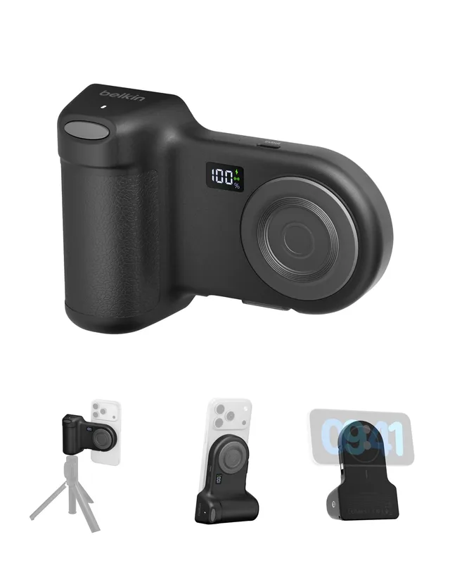 belkin-stage-powergrip-9300-mah-magnetische-powerbank-mit-kameragriff-bluetooth- image 1