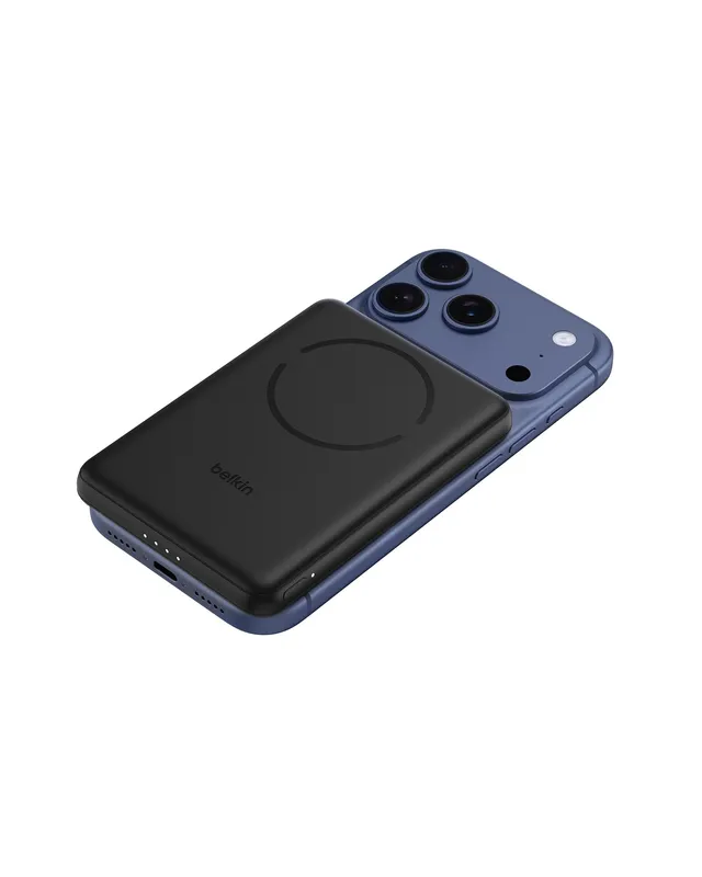 belkin-boostcharge-5000mah-magnetische-power-bank-mit-magnetring-schwarz-qi2-zer image 1