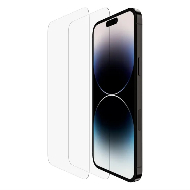 belkin-temperedglass-iphone-14-pro-max-displayschutz-2er-pack-9h-hartglas-blasen image 1
