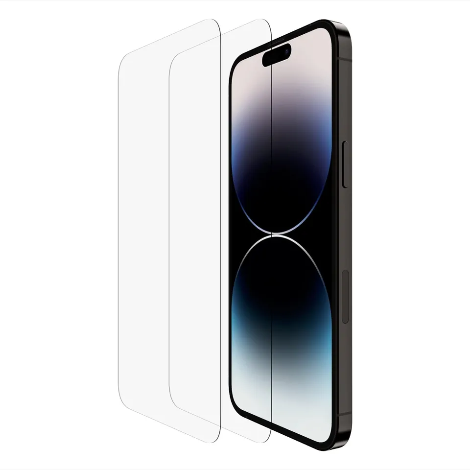 belkin-temperedglass-iphone-14-pro-max-displayschutz-2er-pack-9h-hartglas-blasen image 1