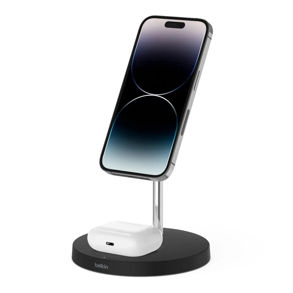 belkin-2-in-1-wireless-ladeger-t-mit-magsafe-wiz004-15-w-schnellladest-nder-f-r- image 1