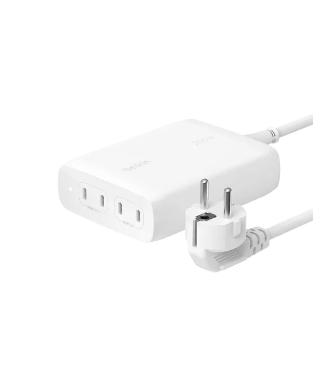 belkin-boostcharge-pro-4-port-usb-c-gan-ladeger-t-200-w-usb-c-pd-3-1-1-5-m-netzk image 1