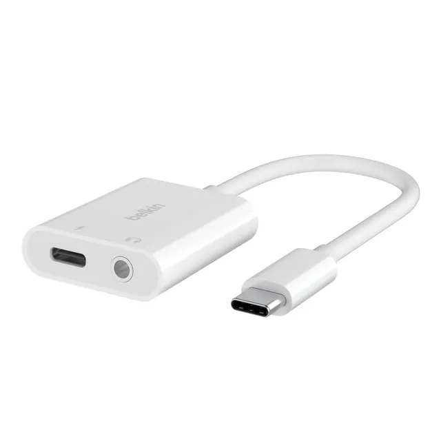 belkin-rockstar-3-5-mm-audio-und-usb-c-ladeadapter-60-w-power-delivery-passthrou image 1