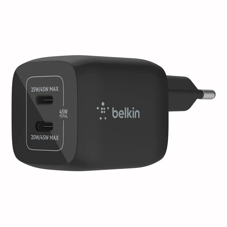 belkin-boostcharge-45w-usb-c-ladeger-t-mit-2-ports-pd-3-0-gan-technologie-25w-20 image 1