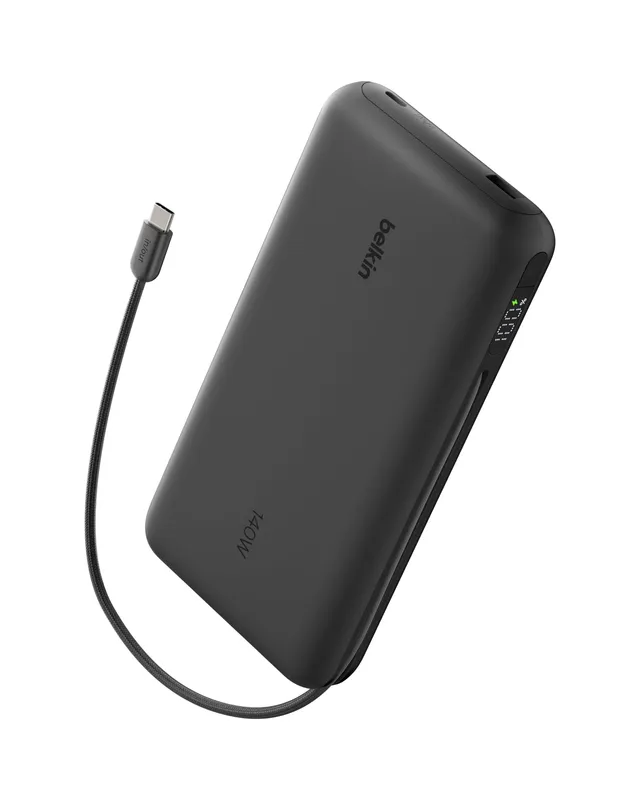 belkin-ultracharge-pro-25000mah-power-bank-mit-integriertem-usb-c-kabel-schwarz- image 1