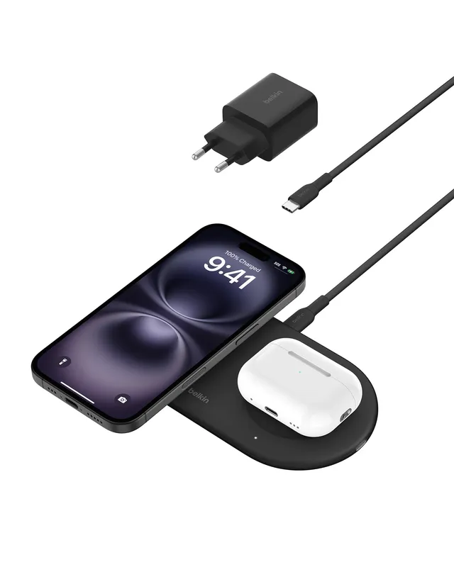 belkin-boostcharge-pro-kabellose-2-in-1-ladestation-mit-magnetischem-qi2-15-w-fa image 1