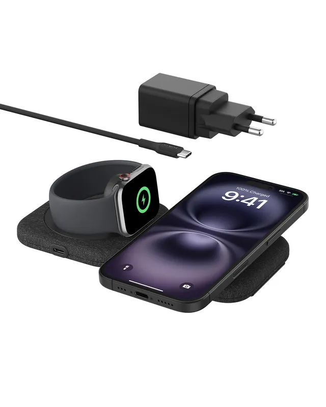 belkin-boostcharge-pro-2-in-1-magnetische-qi2-reiseladestation-15-w-magsafe-komp image 1