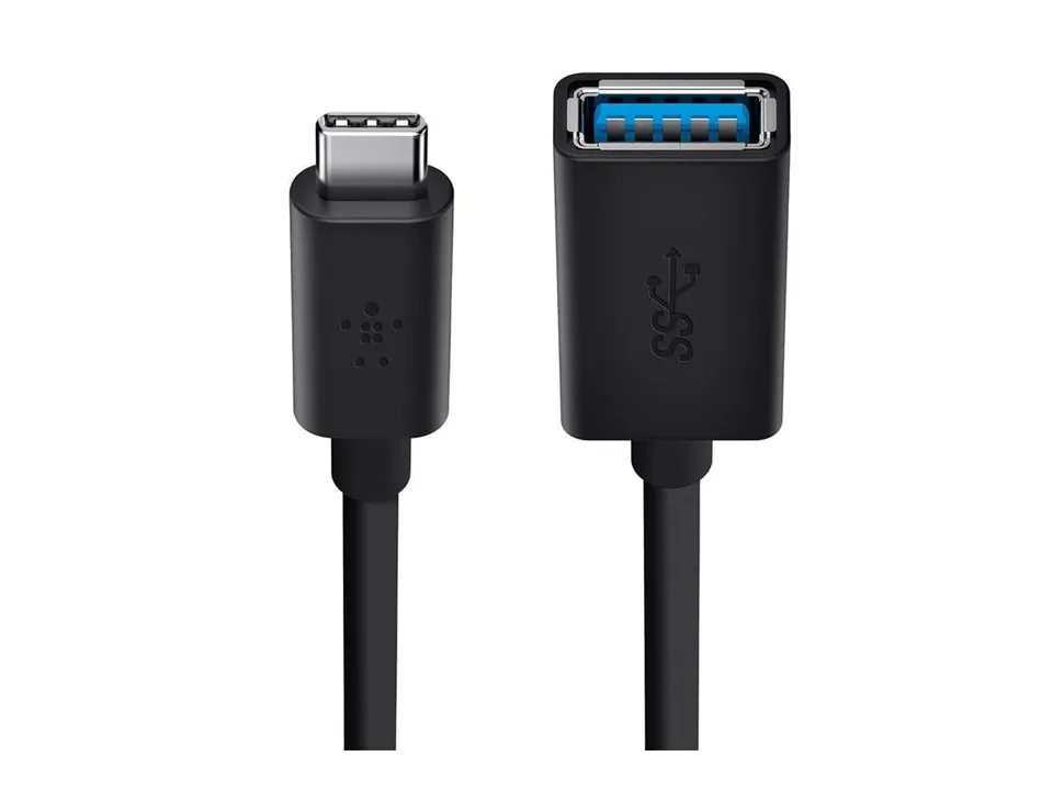 belkin-usb-3-1-type-c-auf-type-a-adapter-f2cu036btblk-1-5-a-5-gbit-s-datenrate-s image 1