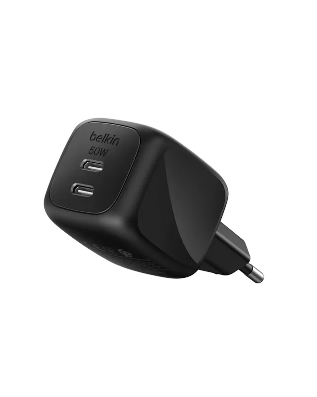 belkin-50-w-gan-ladeger-t-mit-2-usb-c-anschl-ssen-schnellladeger-t-mit-pd-3-1-un image 1