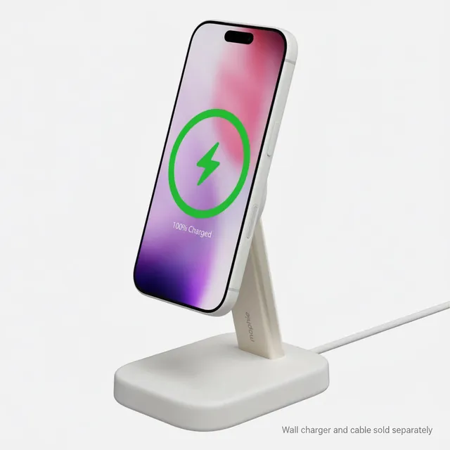 mophie-wireless-charging-stand-magnetisches-15w-qi2-ladest-nder-f-r-nachttisch image 1