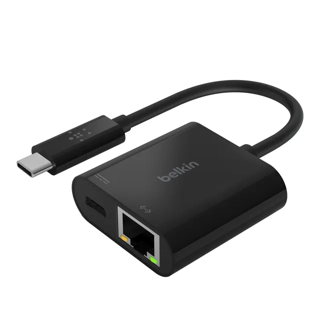 belkin-usb-c-ethernet-ladeadapter-mit-60-w-ladeleistung-und-gigabit-ethernet-bis image 1