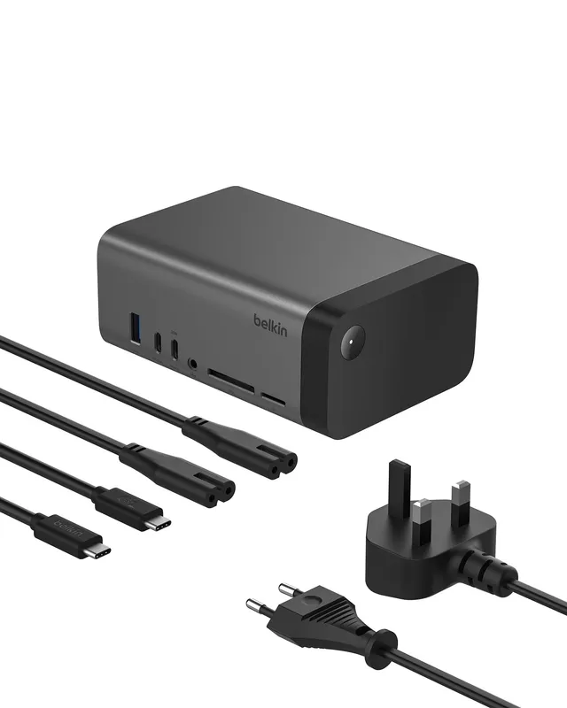 belkin-connect-usb-c-11-in-1-pro-gan-docking-station-150-w-usb-hub-mit-3-monitor image 1