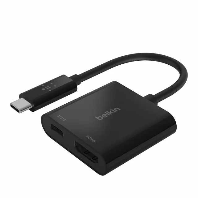 belkin-usb-c-zu-hdmi-adapter-mit-laden-avc007-4k-uhd-bei-60-hz-power-passthrough image 1