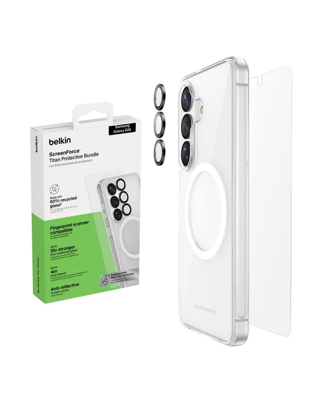 belkin-screenforce-titan-3-in-1-schutz-set-f-r-samsung-galaxy-s26-sheerforce-sto image 1