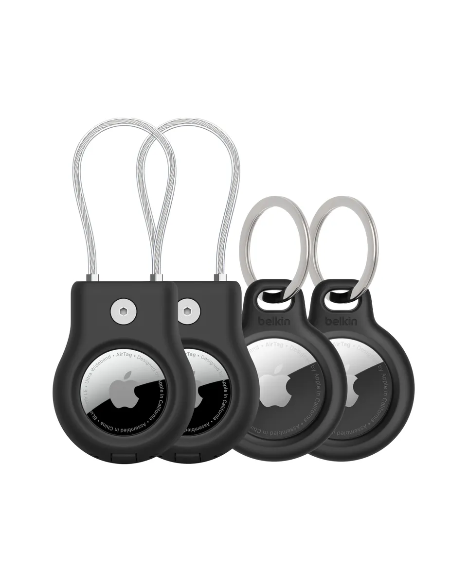 belkin-apple-airtag-secure-holder-mit-schl-sselring-und-drahtkabel-4er-pack-krat image 1