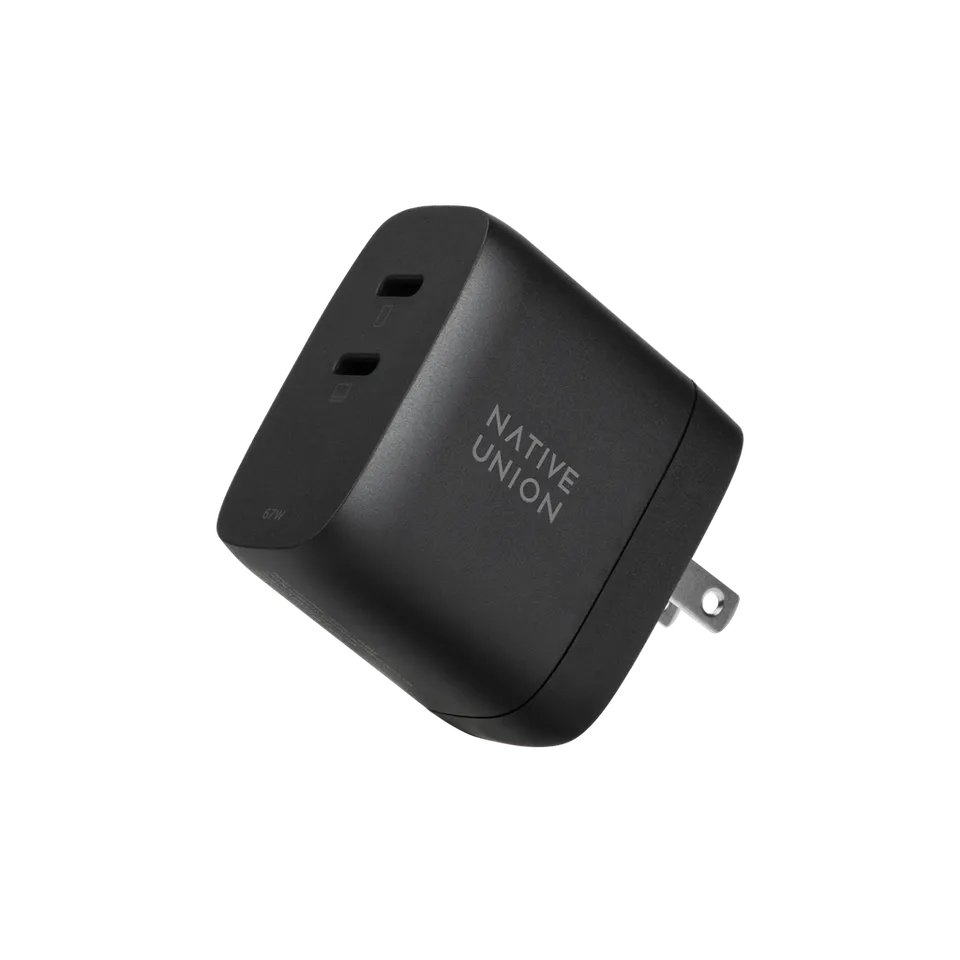 native-union-fast-gan-charger-pd-67w-dual-port-usb-c-reise-ladeger-t image 1