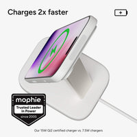 mophie-wireless-charging-stand-magnetisches-15w-qi2-ladest-nder-f-r-nachttisch image 2