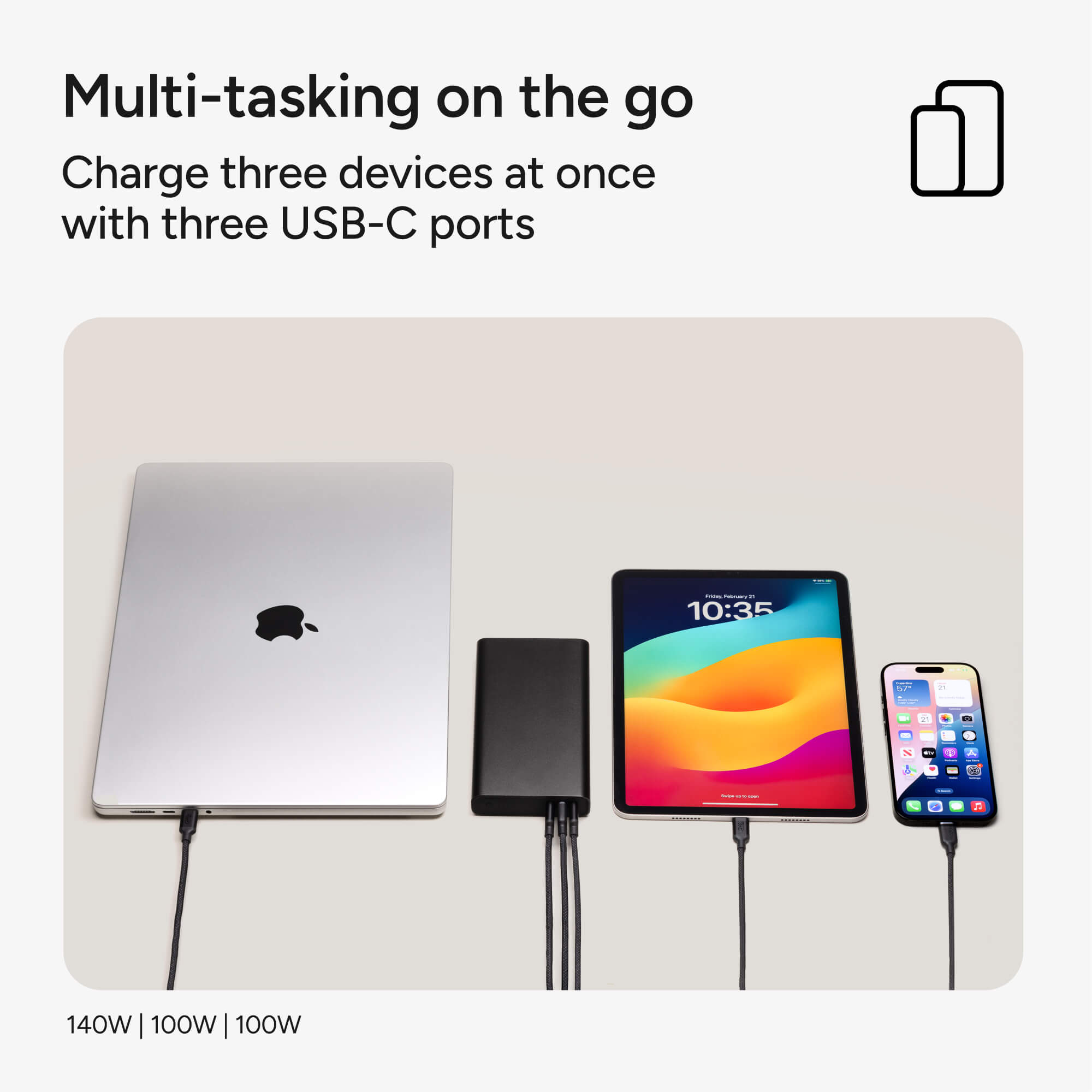 mophie-powerstation-ultra-25k-powerbank-gen-3-25-000-mah-140w-3x-usb-c-f-r-macbo image 5