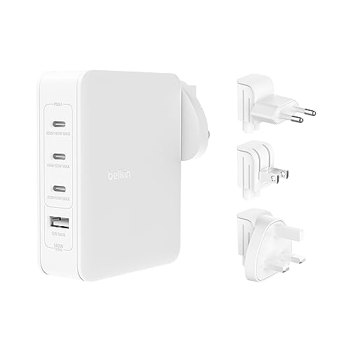 belkin-boostcharge-pro-140w-gan-4-port-usb-c-ladeger-t-mit-power-delivery-3-1-we image 2