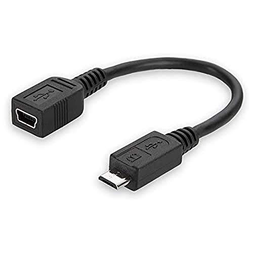 belkin-f3s005cp-usb-mini-5-pin-zu-micro-usb-adapter-usb-2-0-datenadapter-schwarz image 2