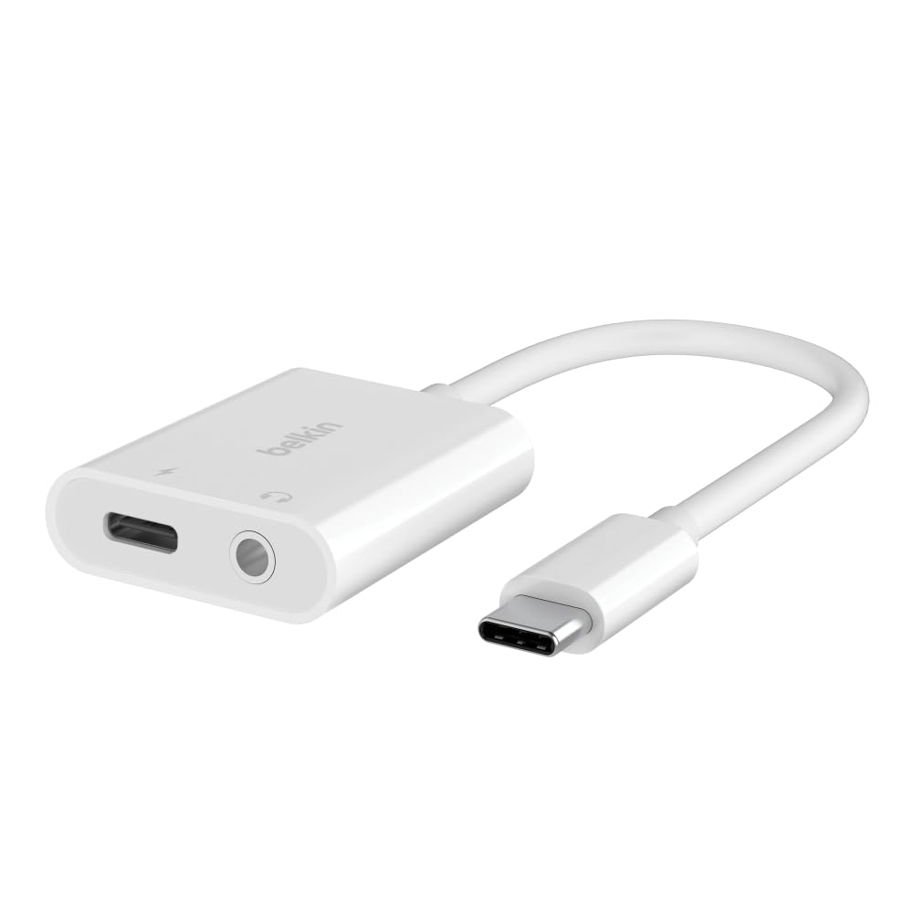 belkin-rockstar-3-5-mm-audio-und-usb-c-ladeadapter-60-w-power-delivery-passthrou image 1