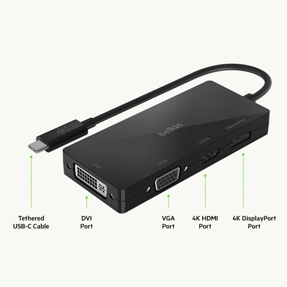 belkin-usb-c-4-in-1-video-adapter-hdmi-vga-dvi-displayport-mit-integriertem-usb- image 4