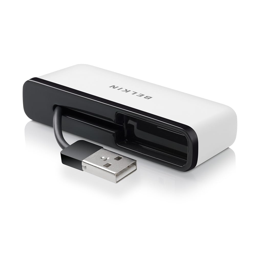 belkin-f4u021bt-usb-2-0-hub-mit-4-ports-travel-hub-mit-480-mbit-s-in-schwarz-wei image 2