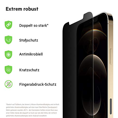 belkin-iphone-12-pro-max-displayschutz-ultraglass-antimikrobiell-mit-sichtschutz image 8