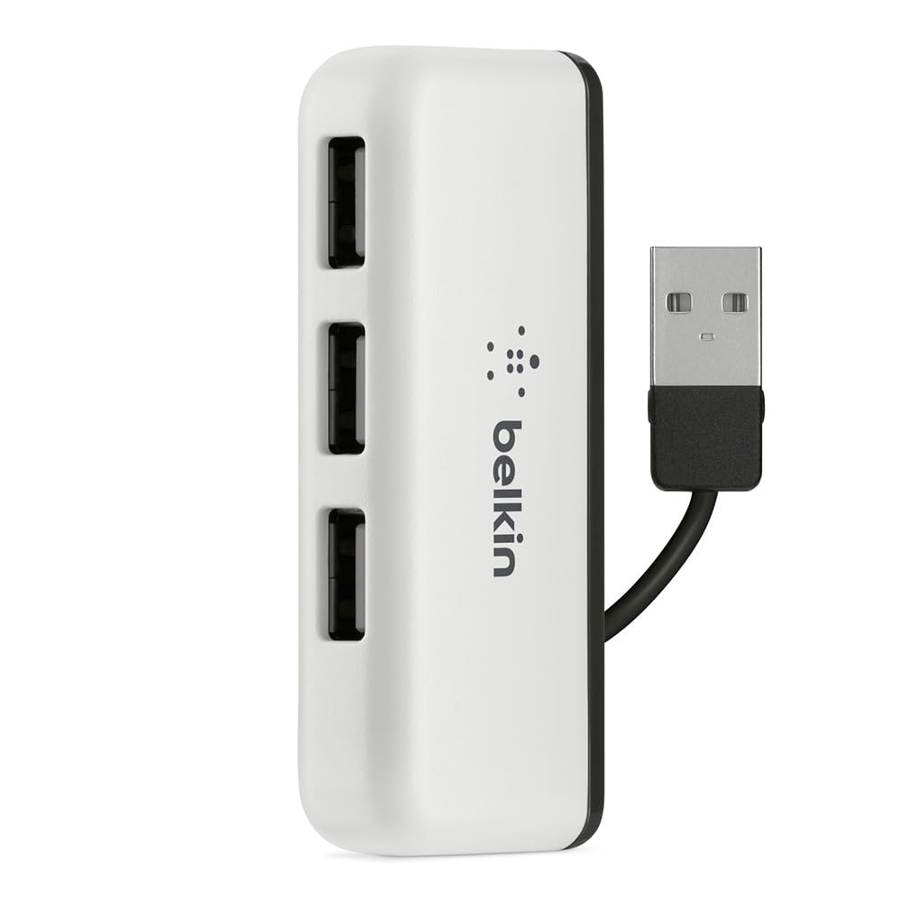 belkin-f4u021bt-usb-2-0-hub-mit-4-ports-travel-hub-mit-480-mbit-s-in-schwarz-wei image 1