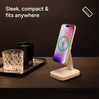 mophie-wireless-charging-stand-magnetisches-15w-qi2-ladest-nder-f-r-nachttisch image 5