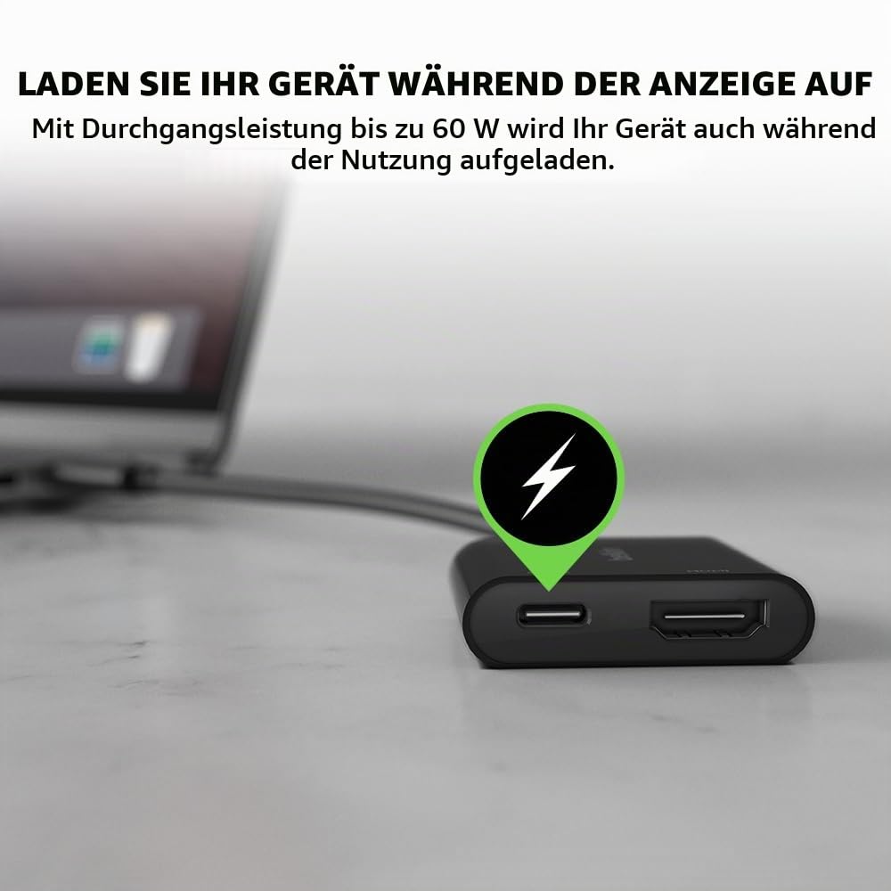 belkin-usb-c-zu-hdmi-adapter-mit-laden-avc007-4k-uhd-bei-60-hz-power-passthrough image 3