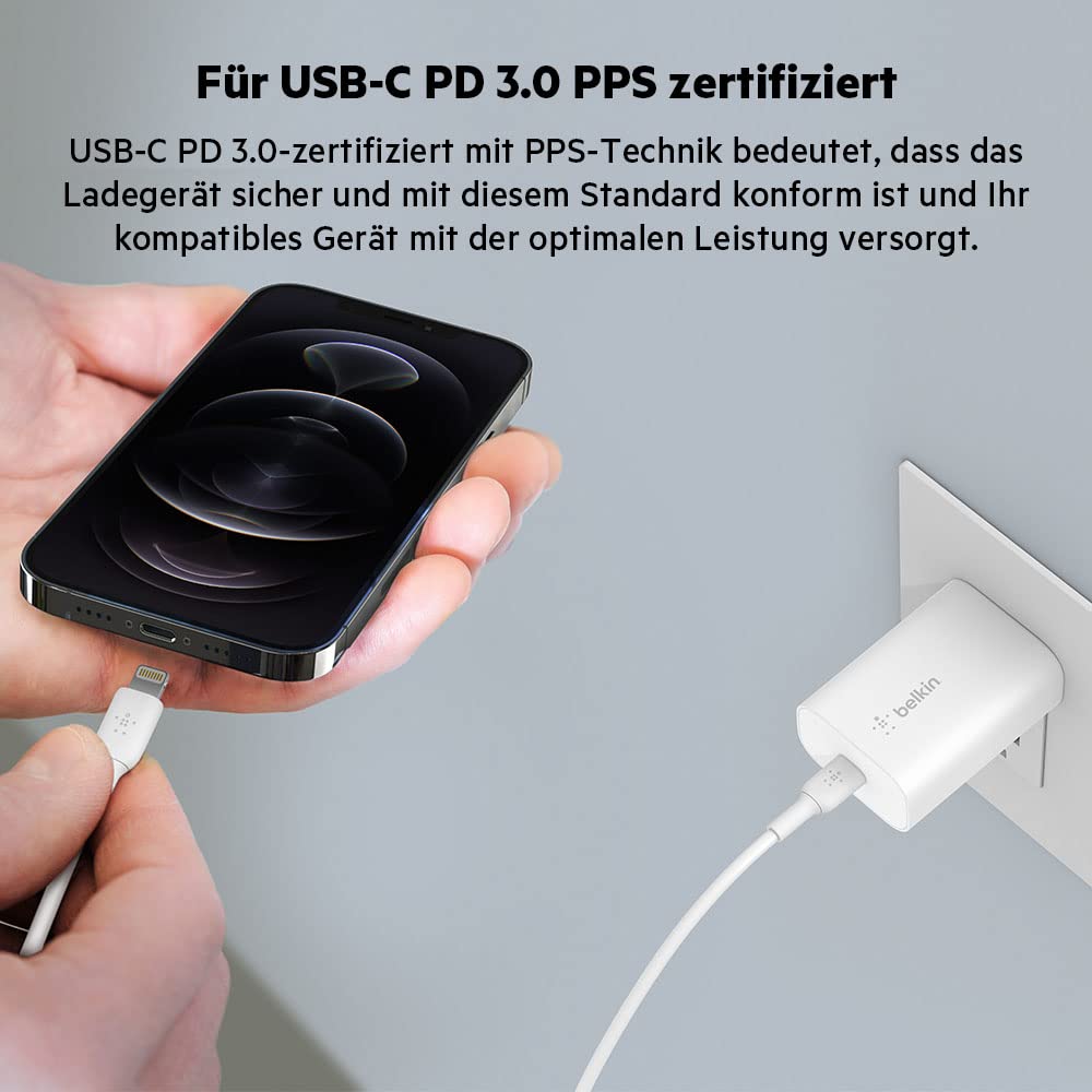 belkin-boostcharge-25-w-usb-c-ladeger-t-mit-pps-und-power-delivery-schnellladege image 3