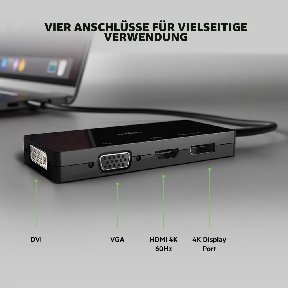 belkin-usb-c-4-in-1-video-adapter-hdmi-vga-dvi-displayport-mit-integriertem-usb- image 2