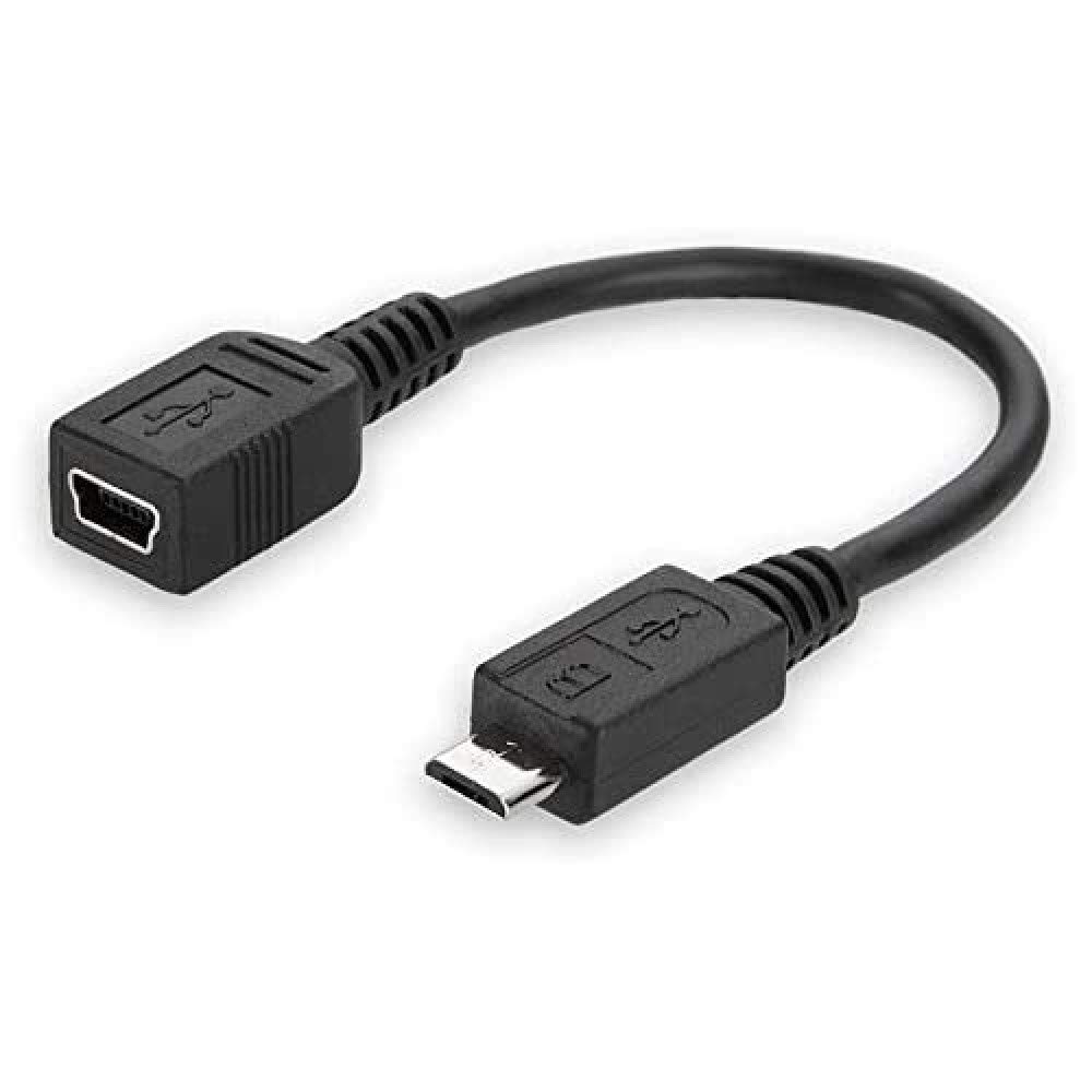 belkin-f3s005cp-usb-mini-5-pin-zu-micro-usb-adapter-usb-2-0-datenadapter-schwarz image 1