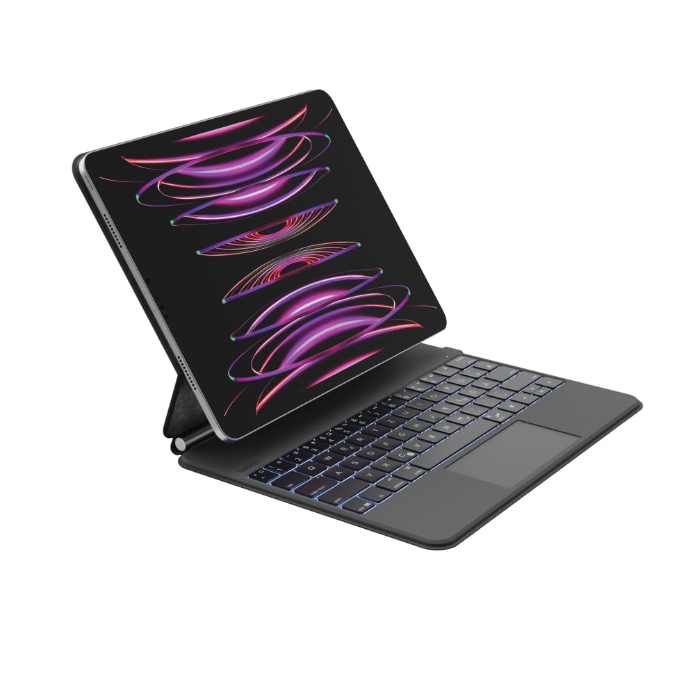 belkin-pro-ipad-tastaturh-lle-azerty-mit-magnetischem-st-nder-hintergrundbeleuch image 2