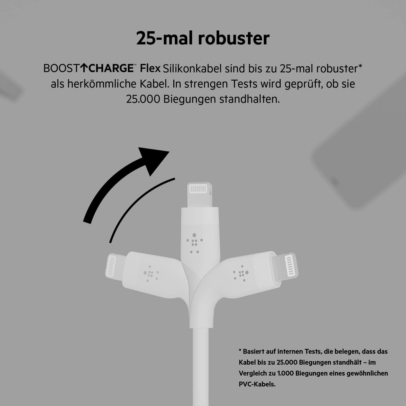 belkin-boostcharge-flex-usb-a-lightning-kabel-3-m-mfi-zertifiziert-silikon-25-ma image 3
