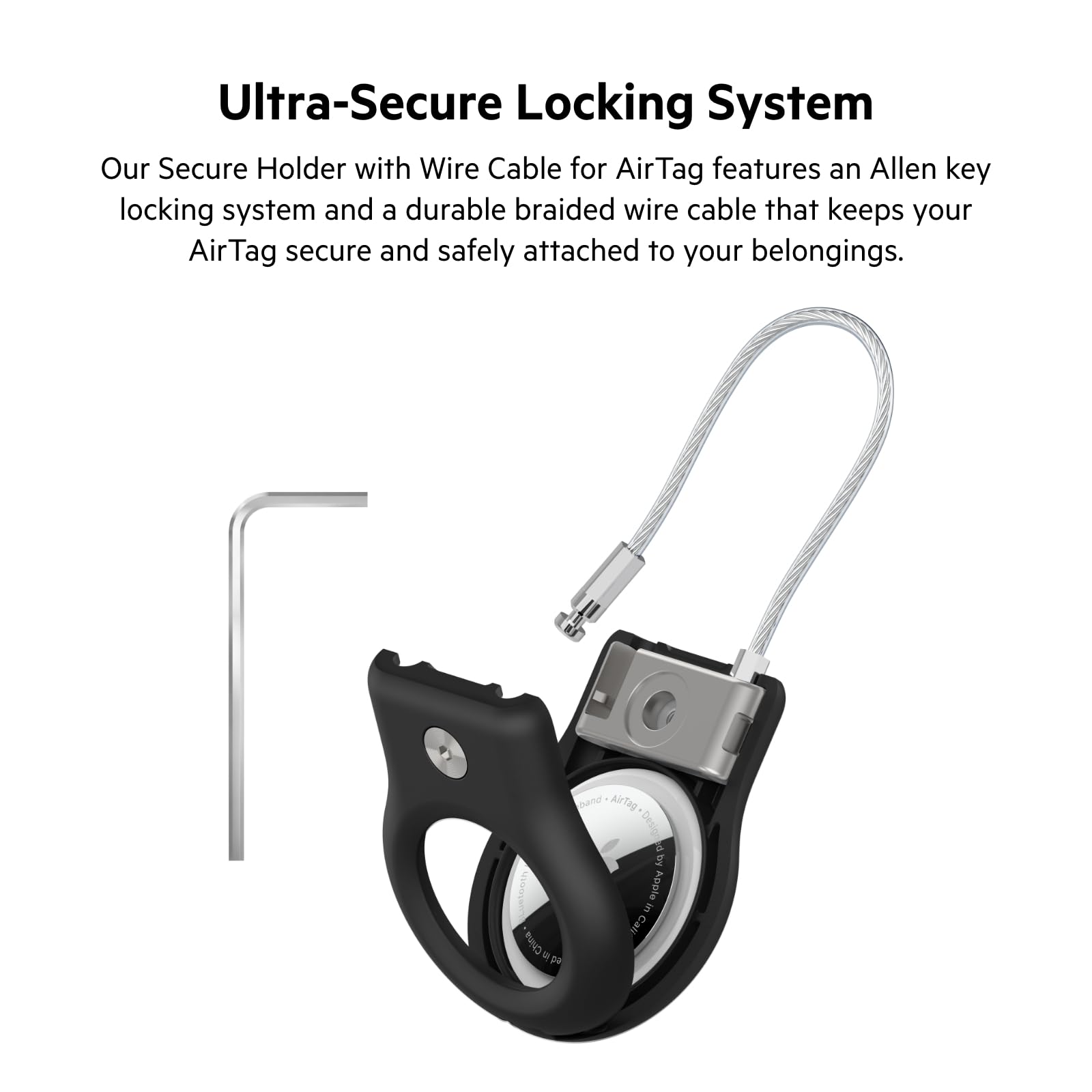 belkin-apple-airtag-secure-holder-mit-schl-sselring-und-drahtkabel-4er-pack-krat image 2