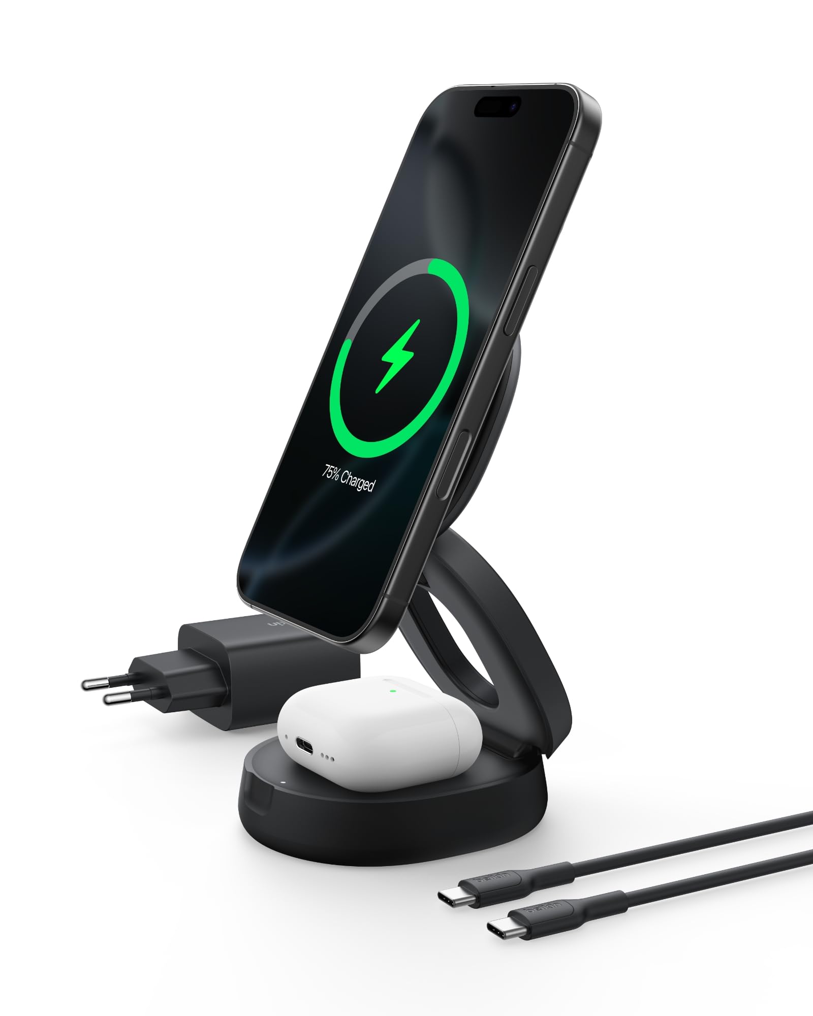 belkin-boostcharge-2-in-1-induktive-ladestation-mit-qi2-15-w-magsafe-kompatibles image 1