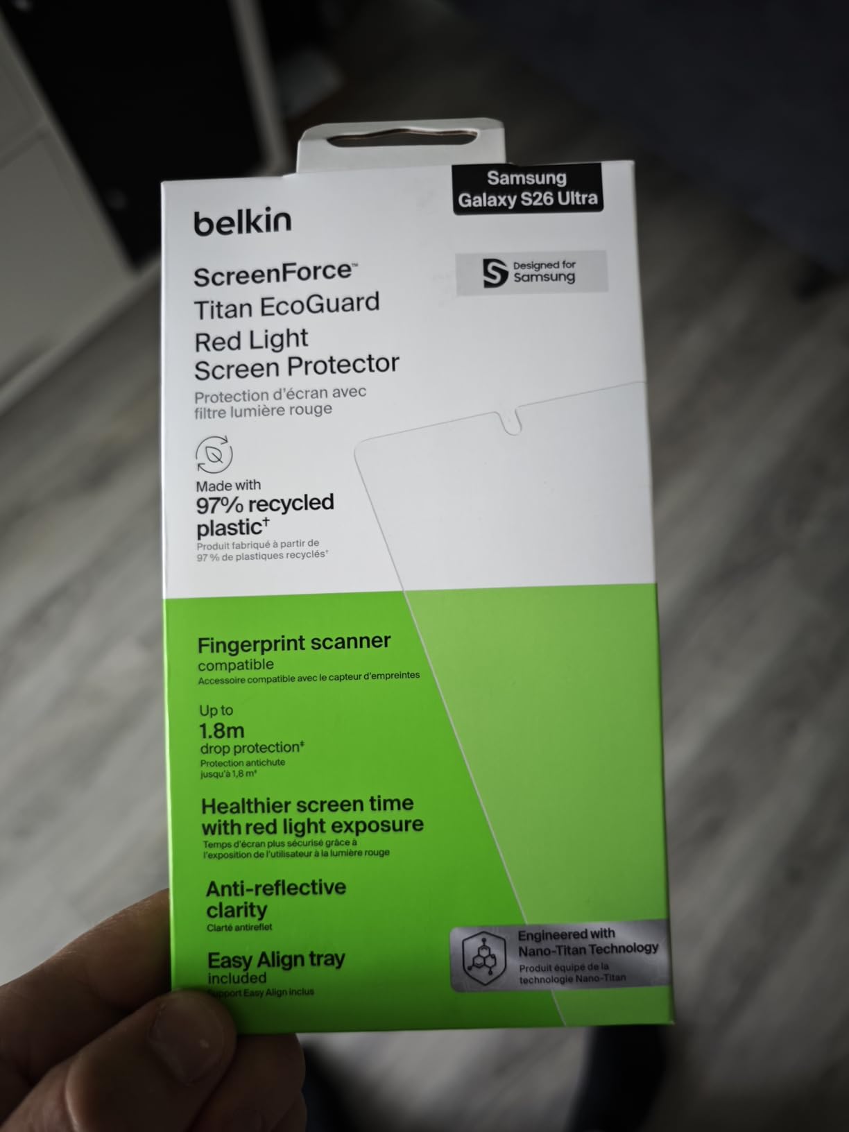 Fingerabdrücke bleiben sichtbar