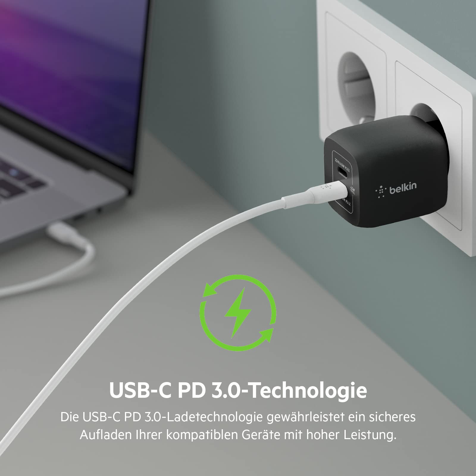 belkin-boostcharge-45w-usb-c-ladeger-t-mit-2-ports-pd-3-0-gan-technologie-25w-20 image 7