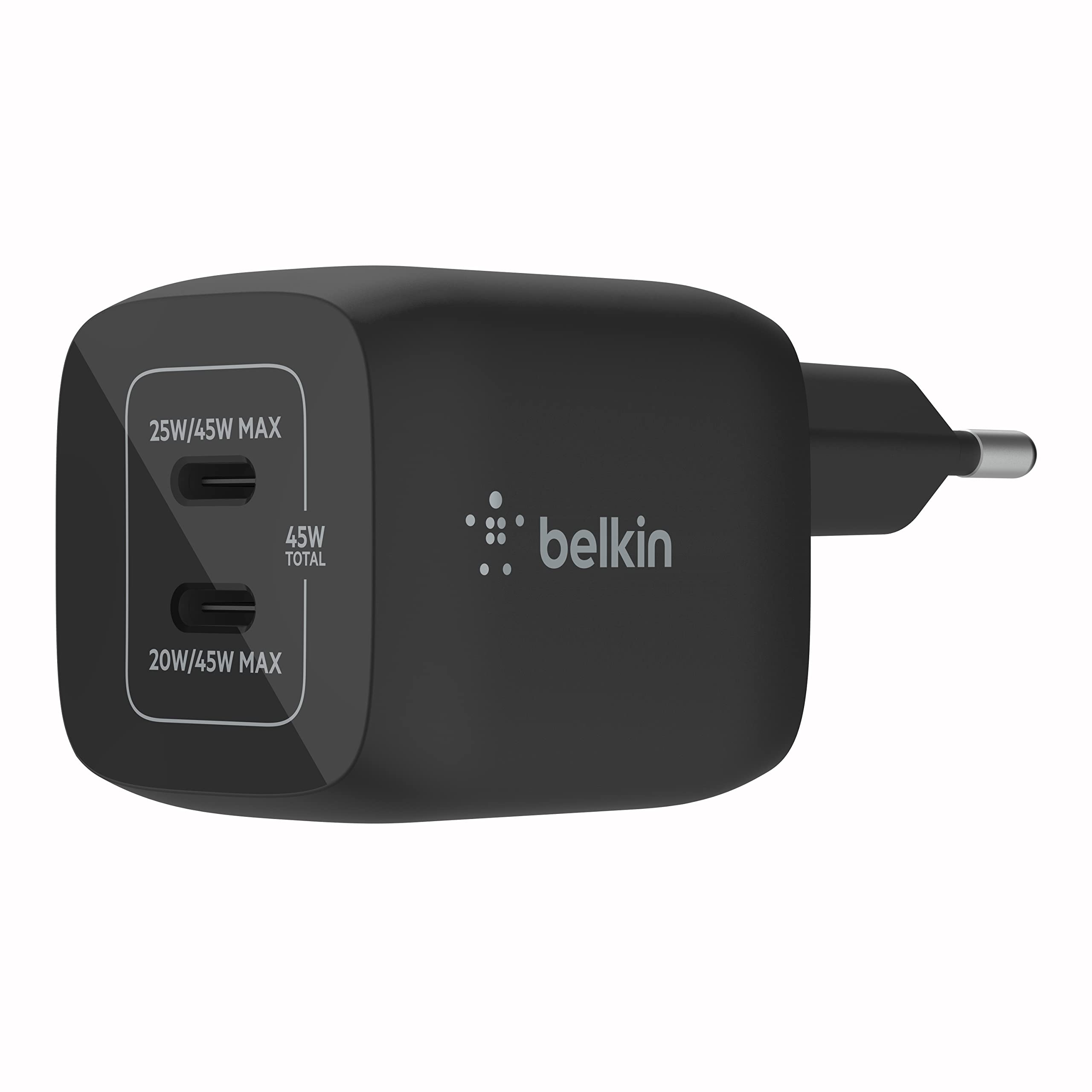 belkin-boostcharge-45w-usb-c-ladeger-t-mit-2-ports-pd-3-0-gan-technologie-25w-20 image 1