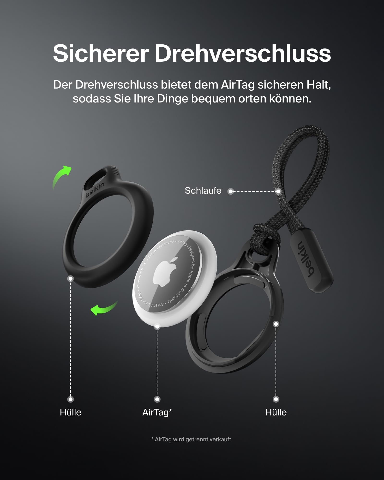 belkin-airtag-secure-holder-h-lle-mit-schlaufe-robuste-schutzh-lle-mit-drehversc image 4