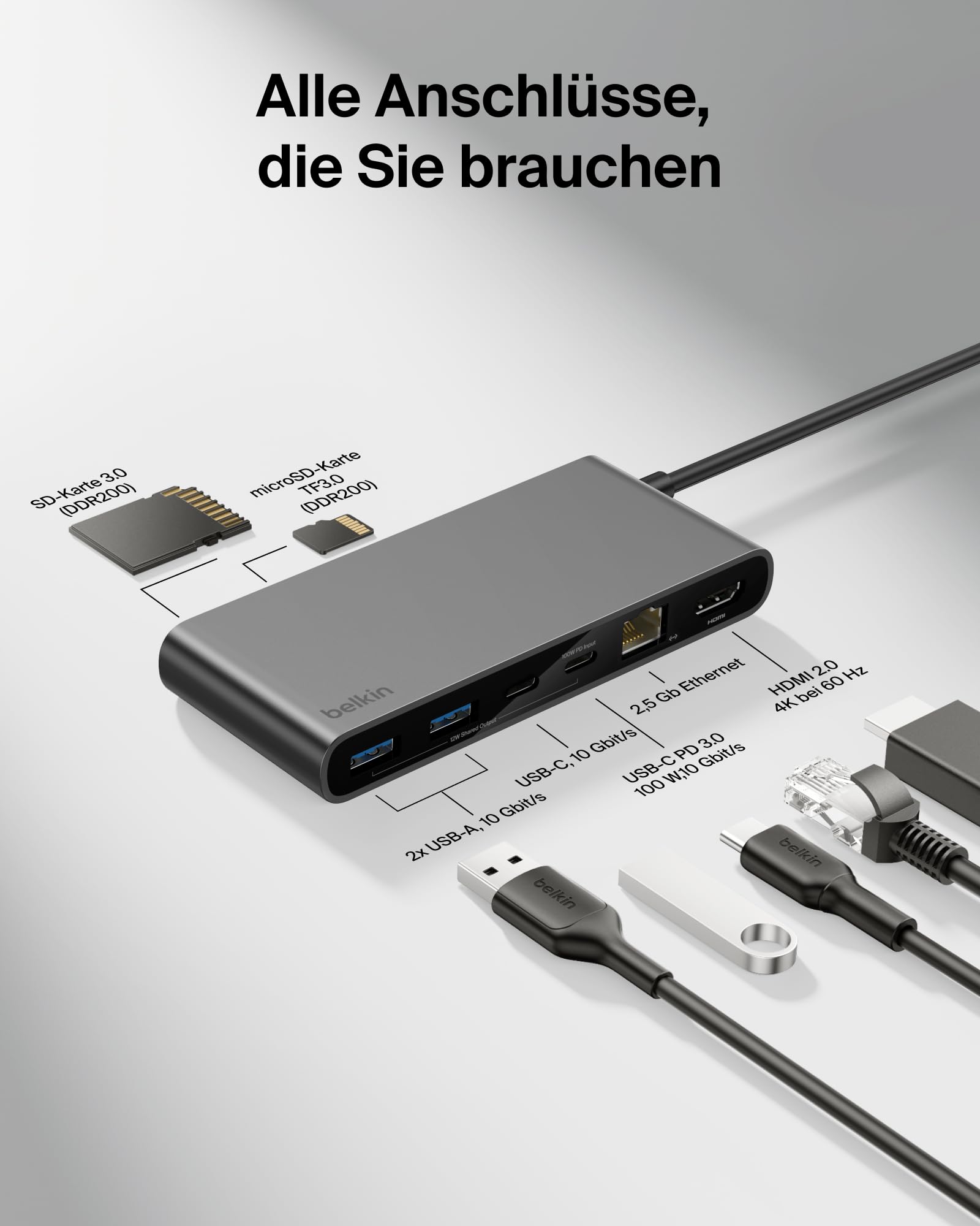 belkin-connect-8-in-1-usb-c-hub-mit-4k-60-hz-hdmi-100-w-pd-ladedurchgang-10-gbit image 3