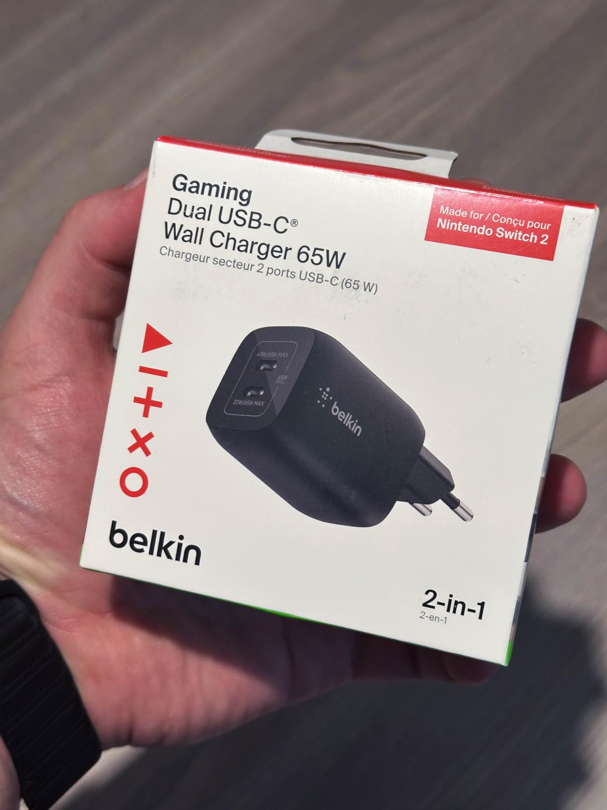 Lädt Switch und MacBook gleichzeitig
