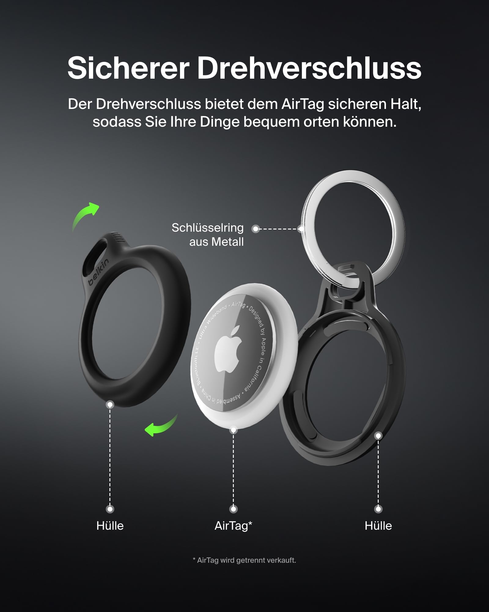 belkin-airtag-h-lle-mit-schl-sselanh-nger-secure-holder-schutzh-lle-mit-drehvers image 4