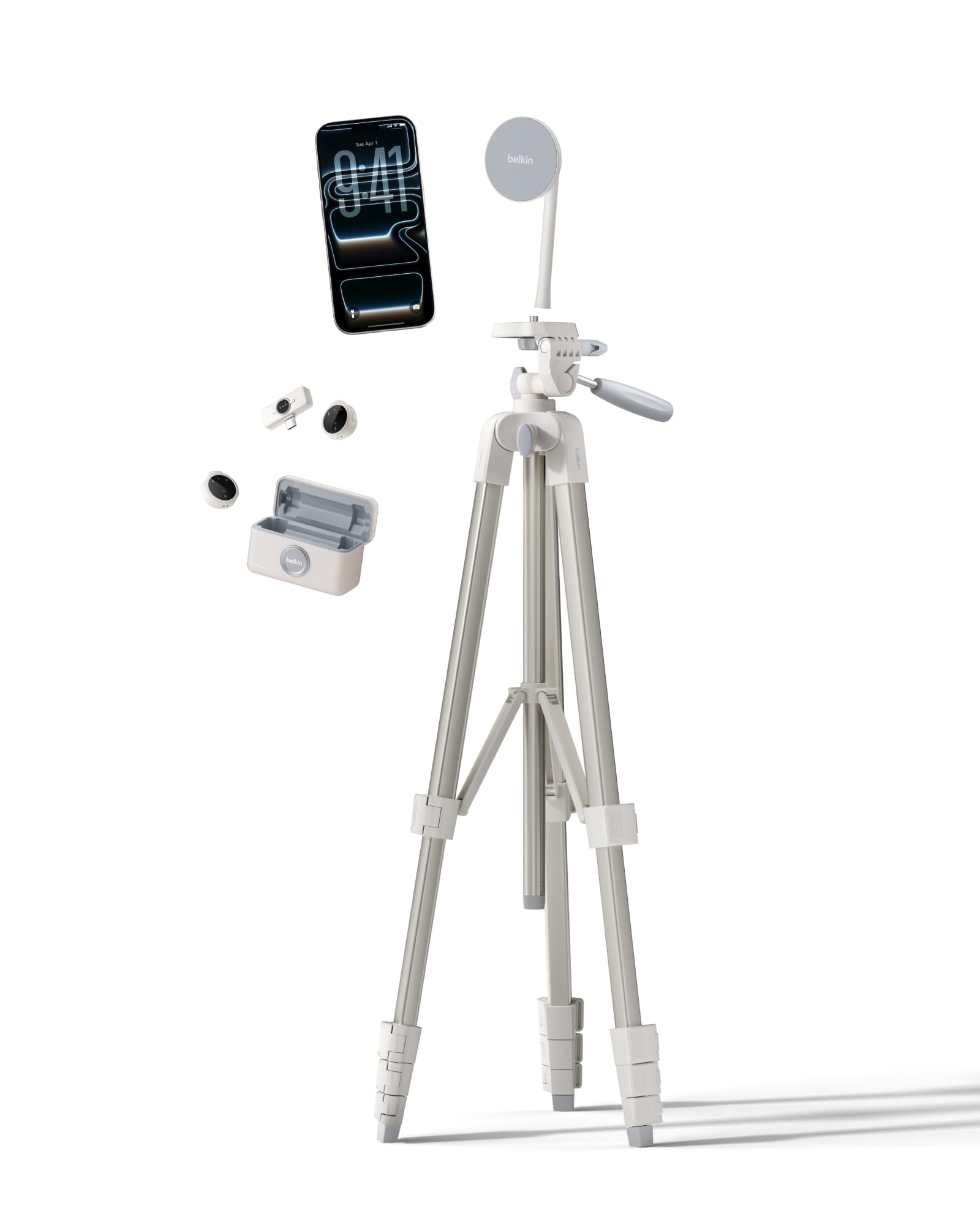 belkin-stage-creator-kit-vlogging-set-mit-magnetischer-handyhalterung-verstellba image 1