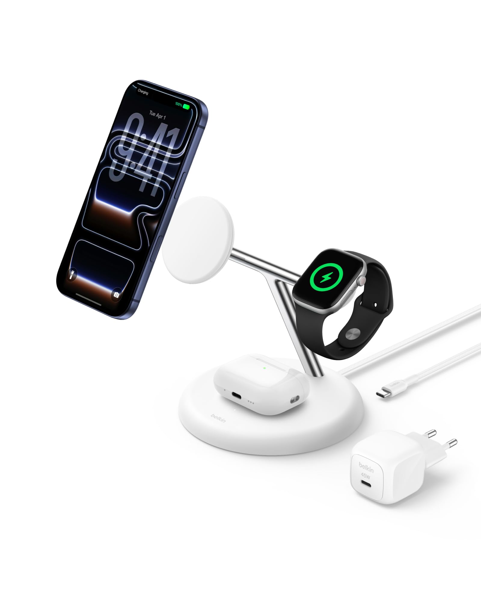 belkin-ultracharge-3-in-1-qi2-induktive-ladestation-pro-25w-wei-f-r-iphone-apple image 1