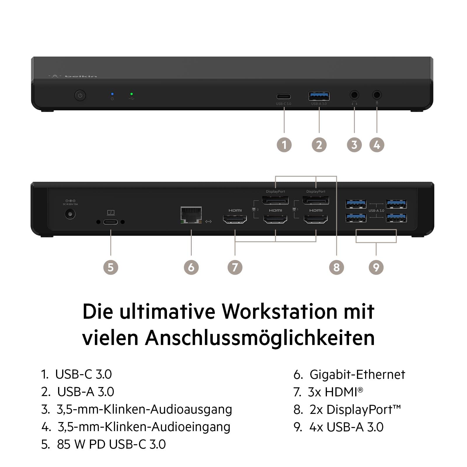 belkin-displaylink-docking-station-inc007-f-r-3x-4k-monitore-usb-c-hub-mit-3x-hd image 2