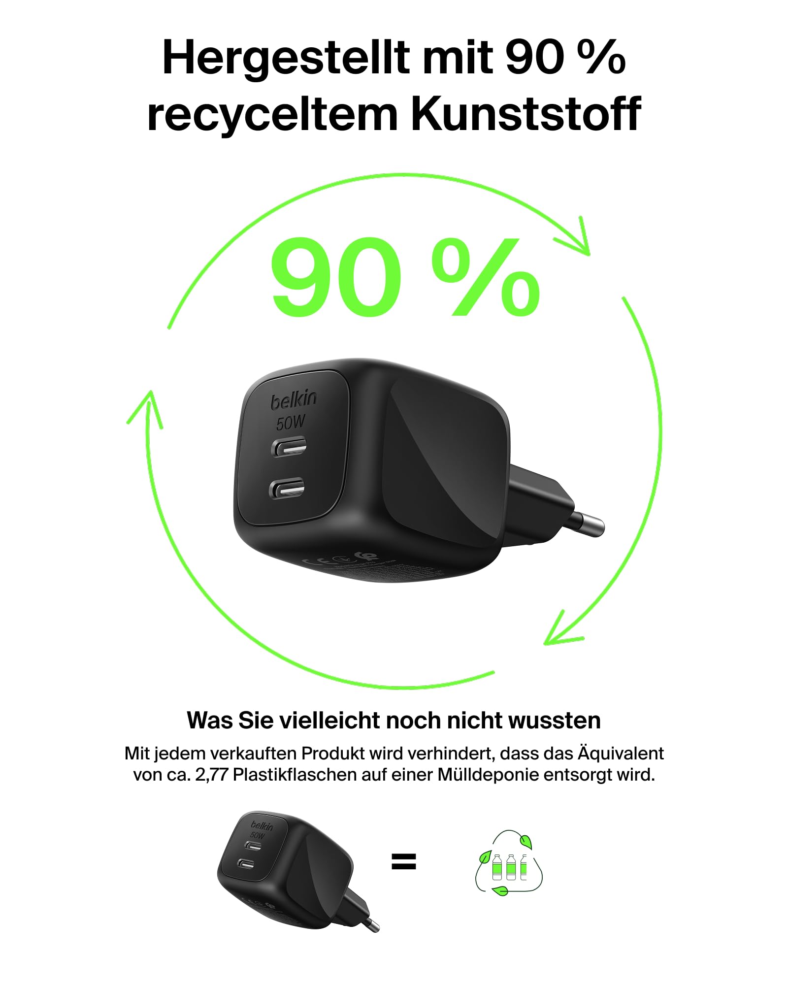 belkin-50-w-gan-ladeger-t-mit-2-usb-c-anschl-ssen-schnellladeger-t-mit-pd-3-1-un image 8