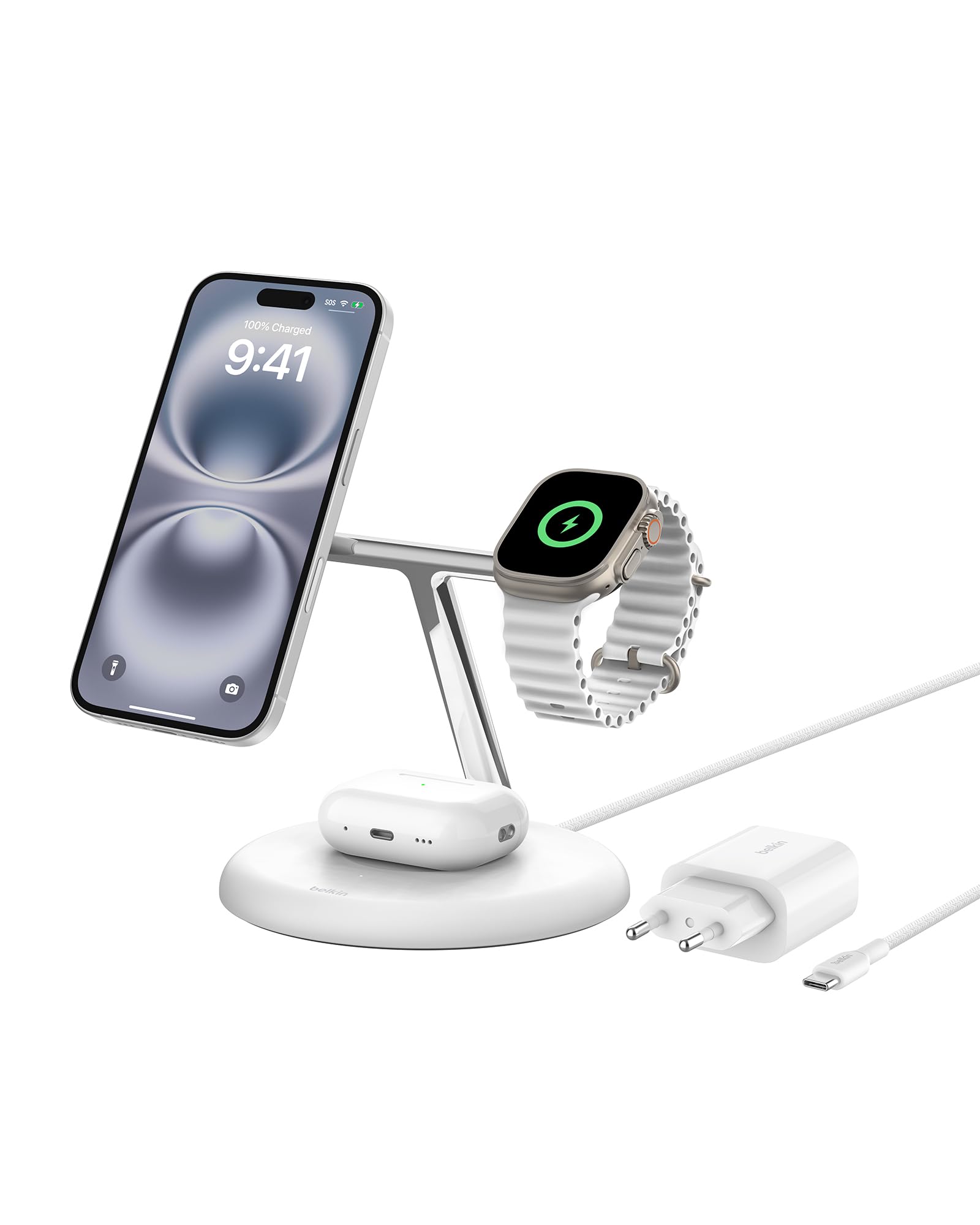 belkin-boostcharge-pro-3-in-1-kabellose-ladestation-mit-qi2-15w-faltbar-magsafe- image 1